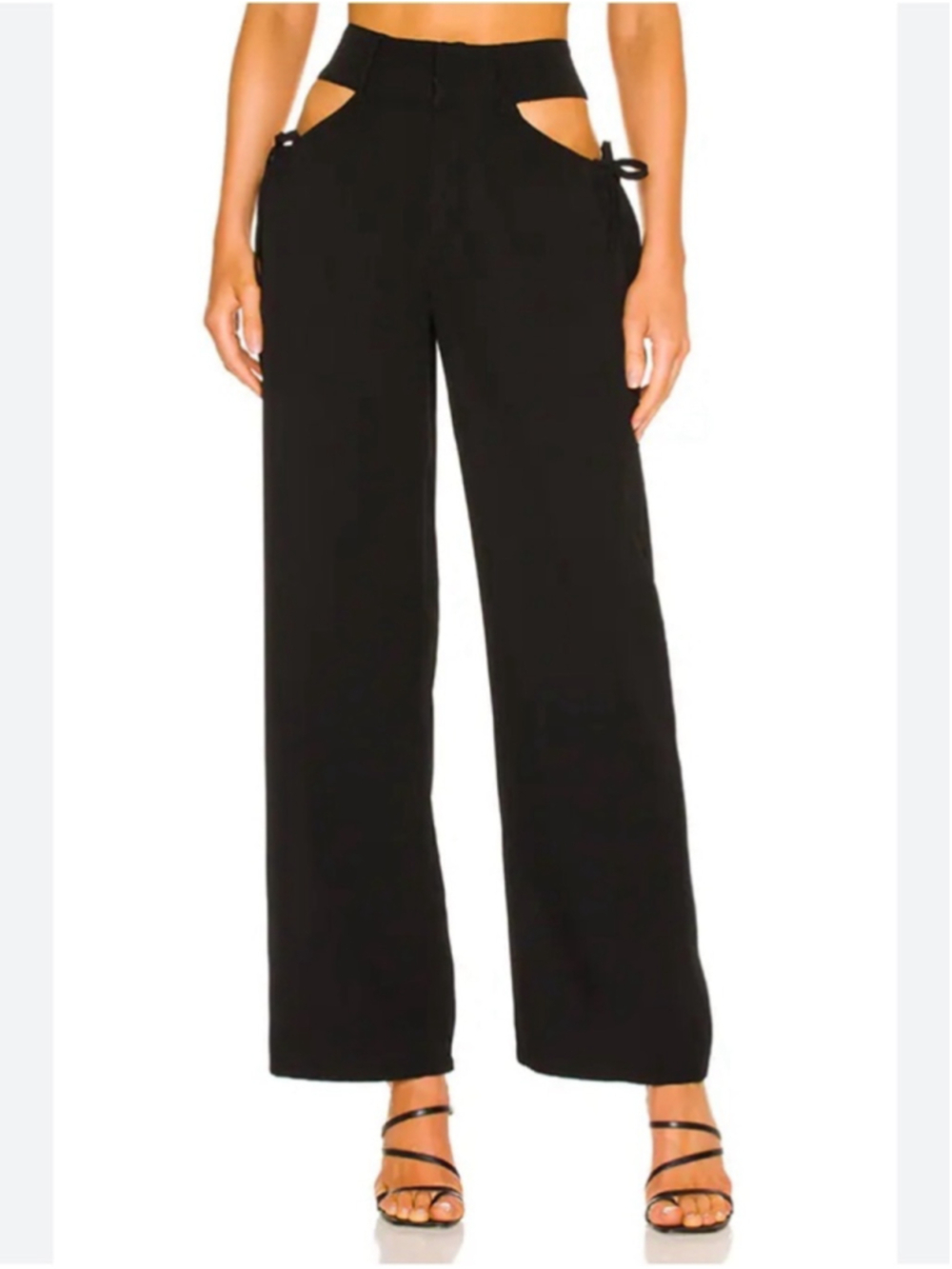 Superdown benny cut out pants Womens Small Wide Leg High waist Streetwear